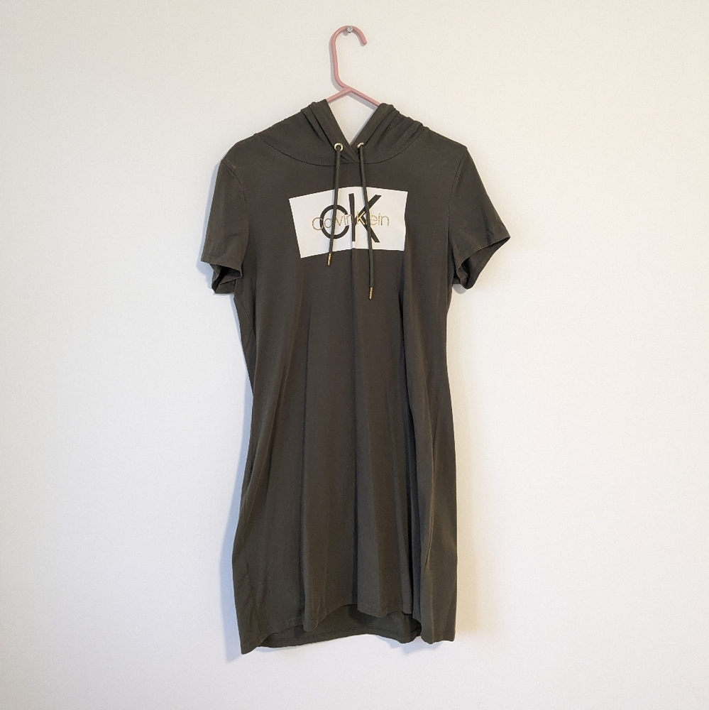 Calvin Klein short sleeve hoodie dress